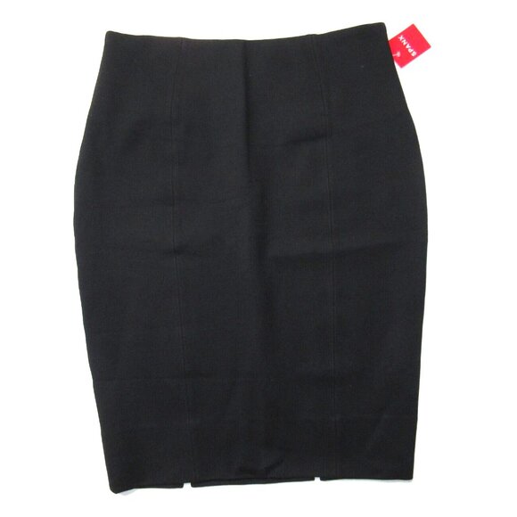 NWT SPANX Perfect Ponte Pencil in Classic Black Shaping Stretch Skirt XS - Picture 1 of 6